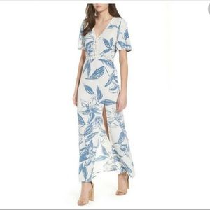 NWT Amuse Society Seaside Floral Print Maxi Dress